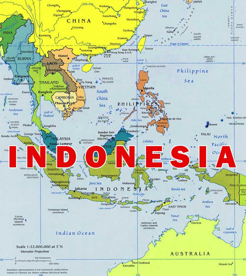 Peta Letak Geografis Indonesia