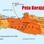Peta daerah kekuasaan Kerajaan Mataram kuno