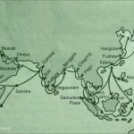 peta rute perdagangan kuno melalui jalur laut asia