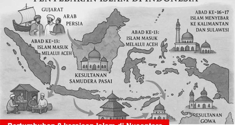 Pertumbuhan 8 kerajaan Islam di Nusantara