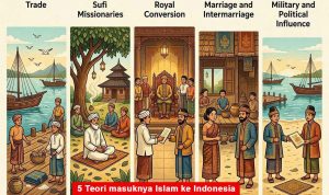 gambar ilustrasi 5 Teori masuknya Islam ke Indonesia