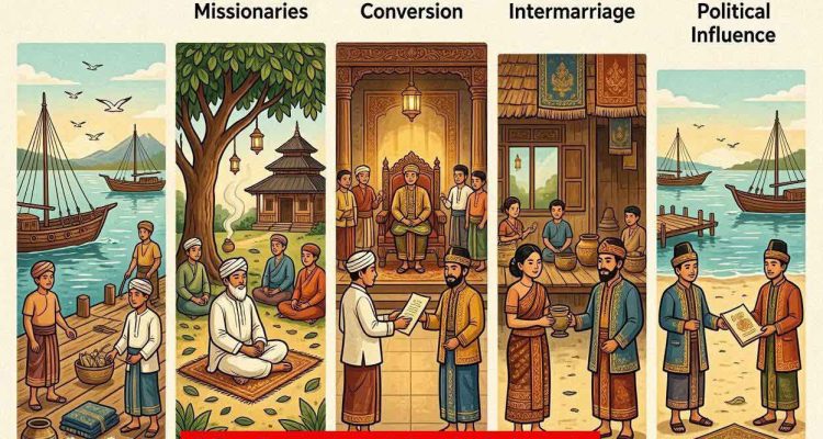 gambar ilustrasi 5 Teori masuknya Islam ke Indonesia