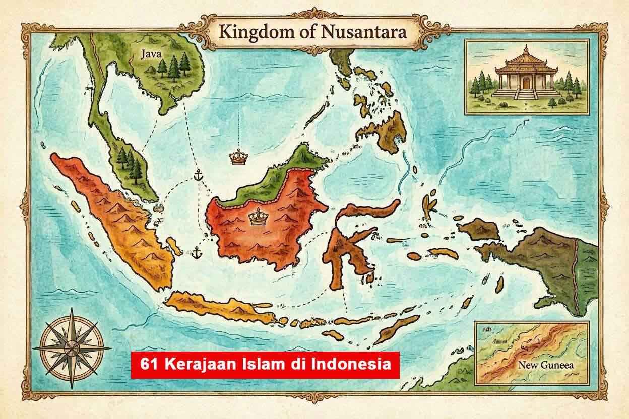 Gambar ilustrasi 61 Kerajaan Islam di Indonesia