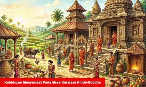 gambar ilustrasi Kehidupan Masyarakat Pada Masa Kerajaan Hindu-Buddha